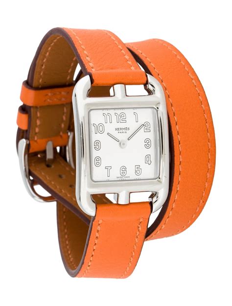 hermes cape cod double tour orange|hermes cape cod watch strap.